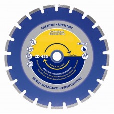 Diamanttrennscheibe für feuerfeste CD 435 mit Sandwich stillen Kern. 450 mm